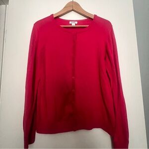 Old Navy Bright Pink Button-Front Cardigan- Large